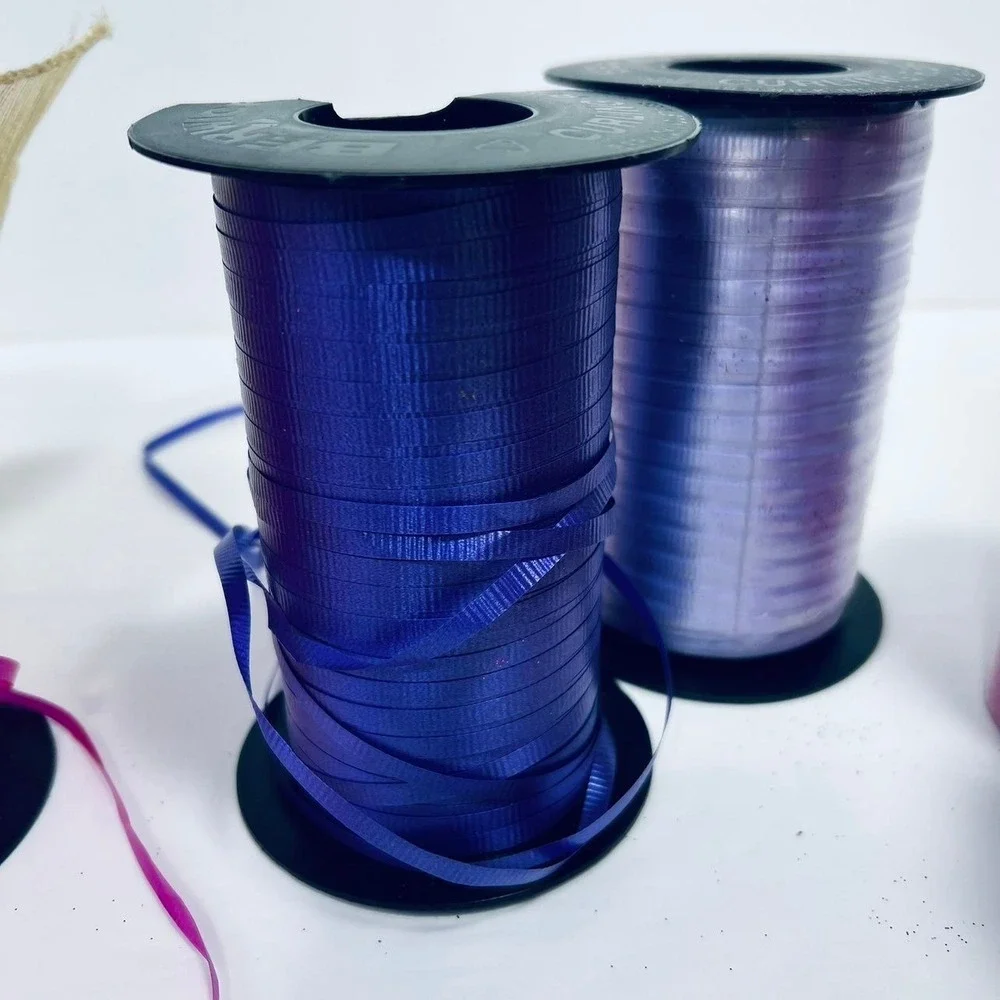 Bundle of Glitter Tule & Curling‎ Ribbon